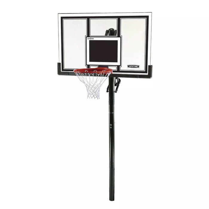 Lifetime Adjustable In Ground 54'' Basketball Hoop - White/Black - 71525