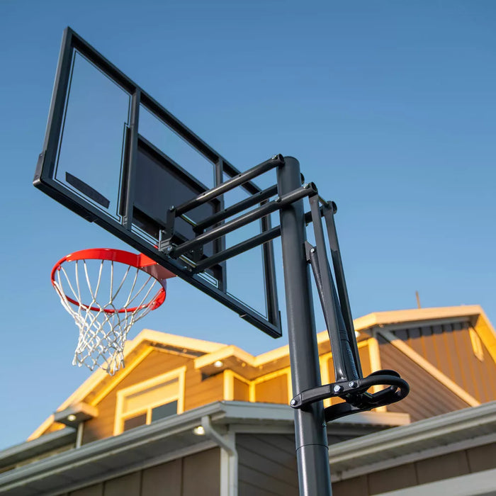 Lifetime Adjustable In Ground 54'' Basketball Hoop - White/Black - 71525