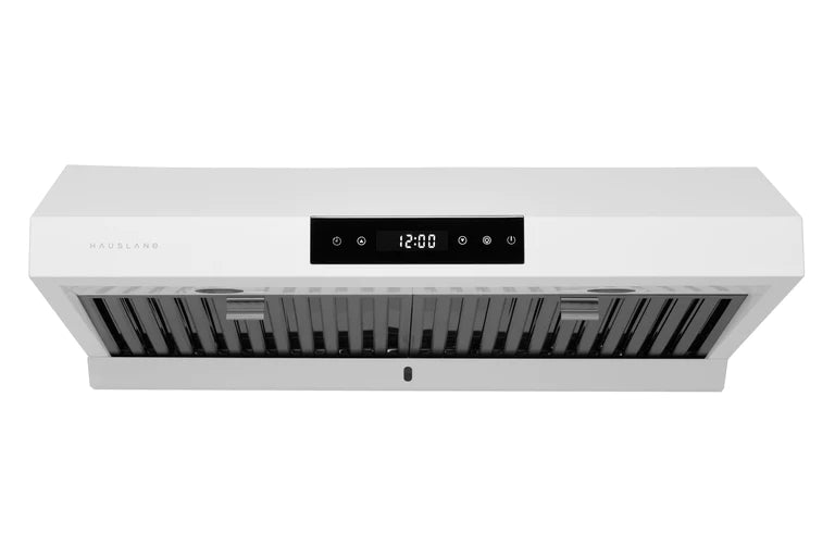 Hauslane 30 Inch Under Cabinet Touch Control Range Hood with Stainless Steel Filters in Matte White (UC-PS18WHT-30)