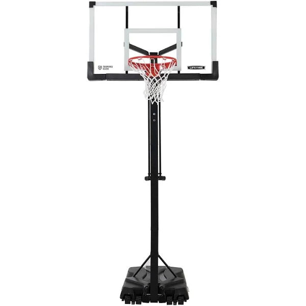 Lifetime Adjustable Portable Basketball Hoop (54-Inch Tempered Glass)