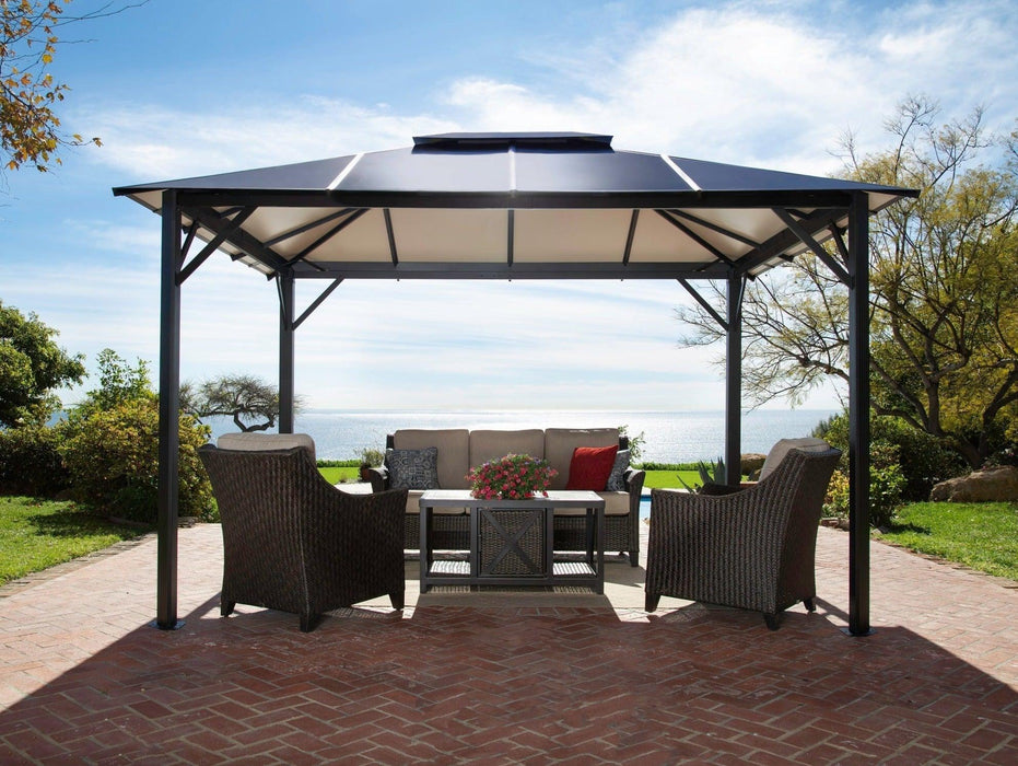 Paragon Outdoor 10 x 12 ft. Durham Hard-Top Gazebo (GZ3582) - Garage Saints